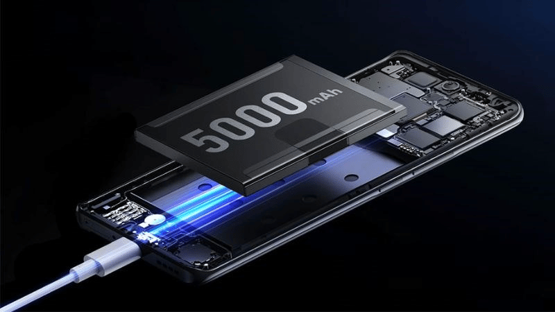 Dung lượng pin si&ecirc;u lớn l&ecirc;n tới 5000mAh