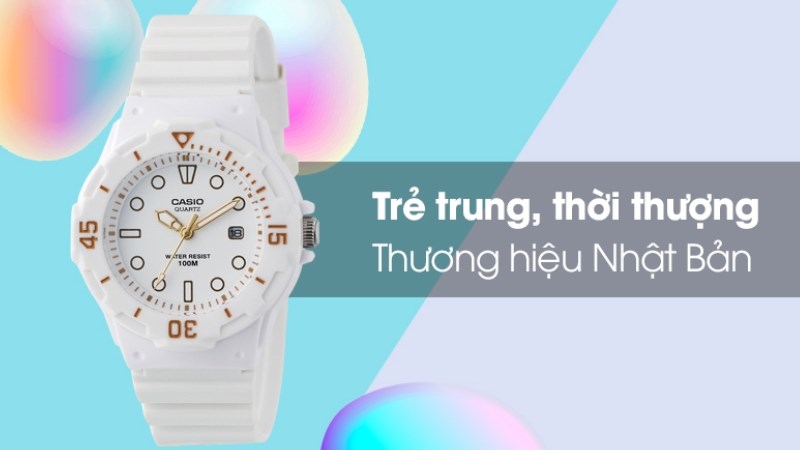 CASIO 34 mm Nữ LRW-200H-7E2VDF sở hữu thiết kế trẻ trung, năng động cá tính CASIO 34 mm Nữ LRW-200H-7E2VDF sở hữu thiết kế trẻ trung, năng động cá tính