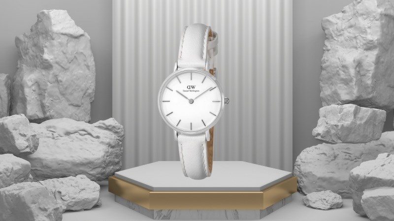 DANIEL WELLINGTON DW00100250 được thiết kế với tone màu trắng chủ đạo DANIEL WELLINGTON DW00100250 được thiết kế với tone màu trắng chủ đạo