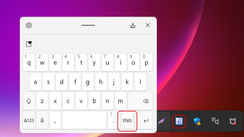 B&agrave;n ph&iacute;m ảo kh&ocirc;ng g&otilde; được tiếng Việt c&oacute; thể do chưa chuyển sang Vietnamese