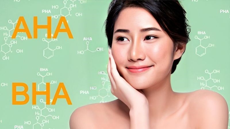 Đối với da khô cần dùng BHA, AHA giúp tái tạo lại bề mặt da, làm dịu da, dưỡng ẩm cho da