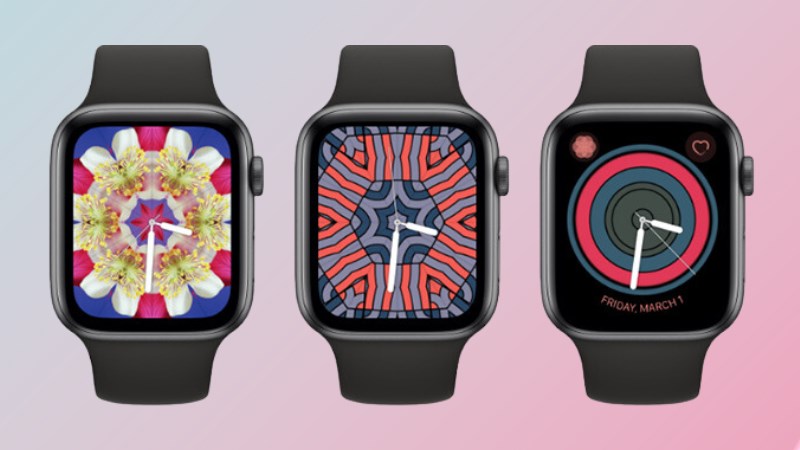 Hoa văn của mặt đồng hồ Apple Watch Kaleidoscope sẽ tiếp tục thay đổi trong suốt cả ngày