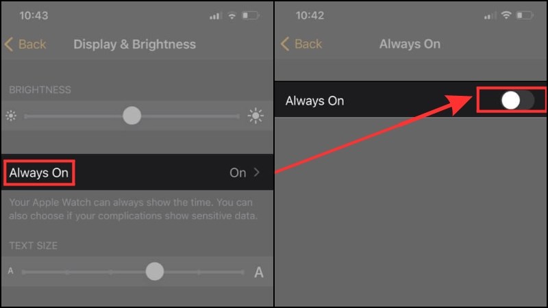 Nhấp v&agrave;o Always On v&agrave; tắt đi