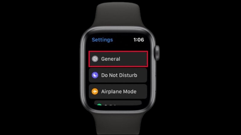 V&agrave;o Settings > Chọn General
