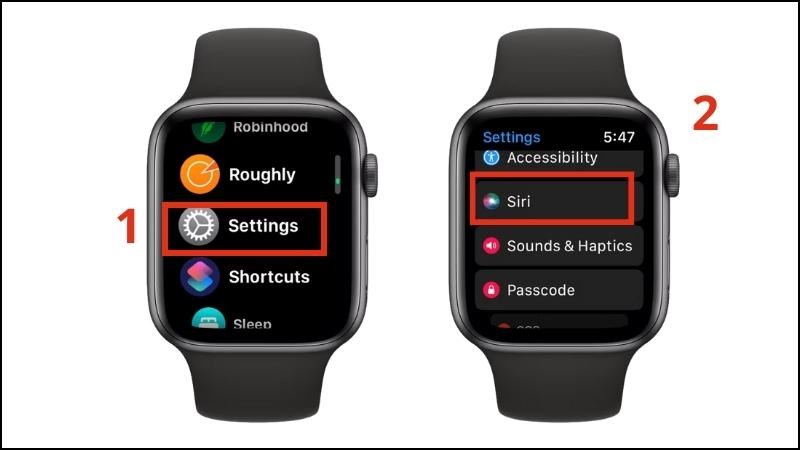 Mở Settings > Chọn Siri