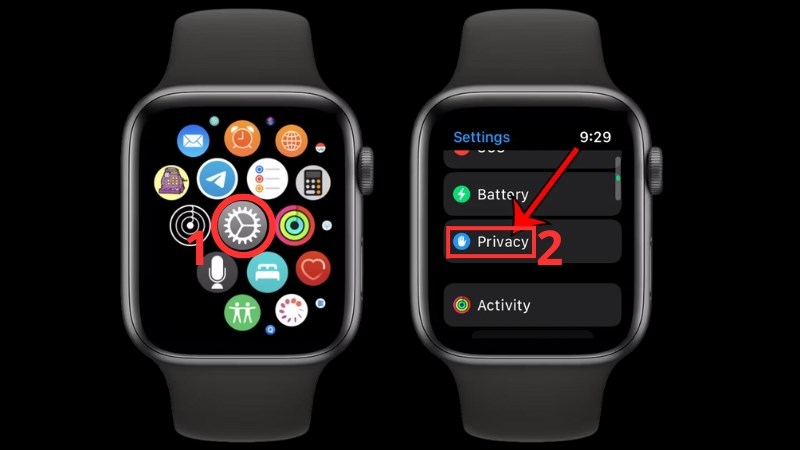 Truy cập v&agrave;o Settings > Chọn Privacy