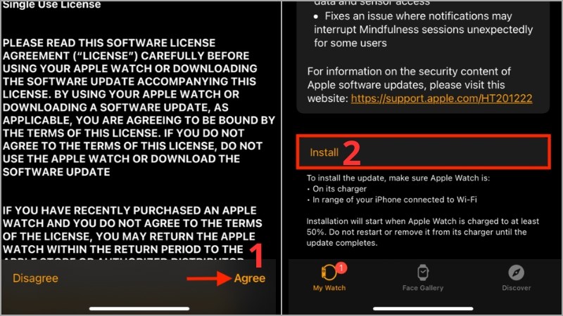 Nhấn chọn Agree để tải xuống > Chọn Install (Nếu được y&ecirc;u cầu)