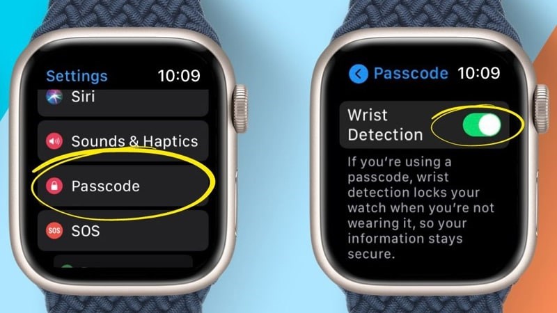 Tắt t&iacute;nh năng Ph&aacute;t hiện cổ tay (Wrist Detection)