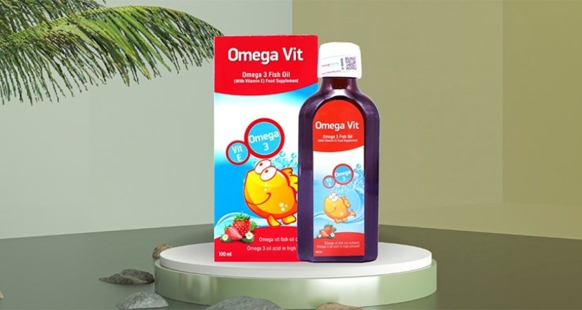 Siro dầu cá Omega Vit tốt cho não bộ và mắt 100 ml (từ 0 tháng)
