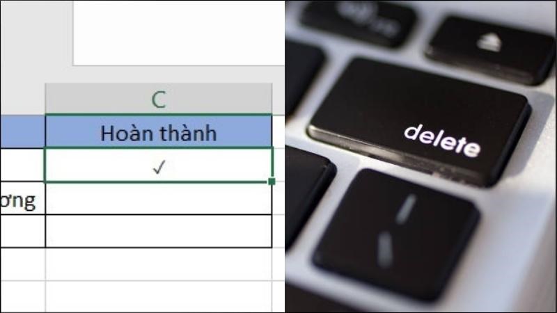 Các checkbox có trong trang tính sẽ được chọn > Nhấn phím Delete