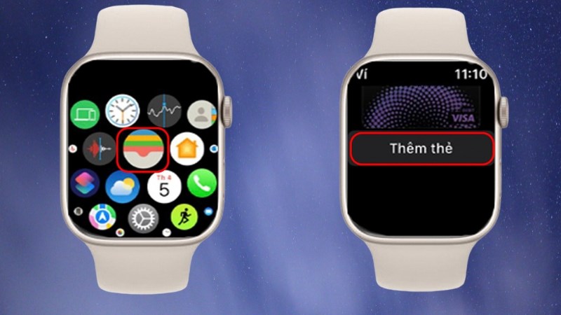 Truy cập ứng dụng Ví trên Apple Watch