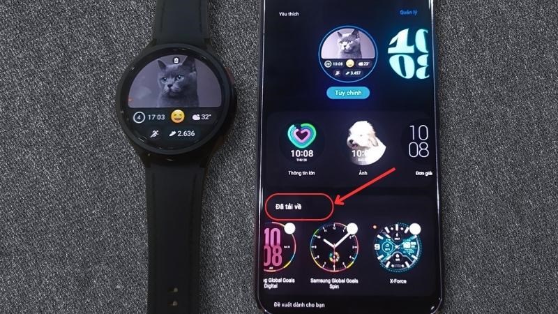 Lướt xuống v&agrave; t&igrave;m đến mục Đ&atilde; tải về 