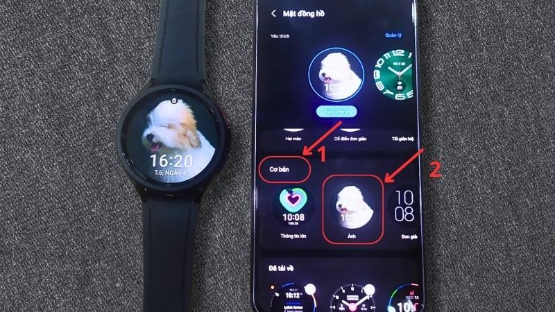 Lướt xuống phần mục Cơ bản > Chọn Ảnh 