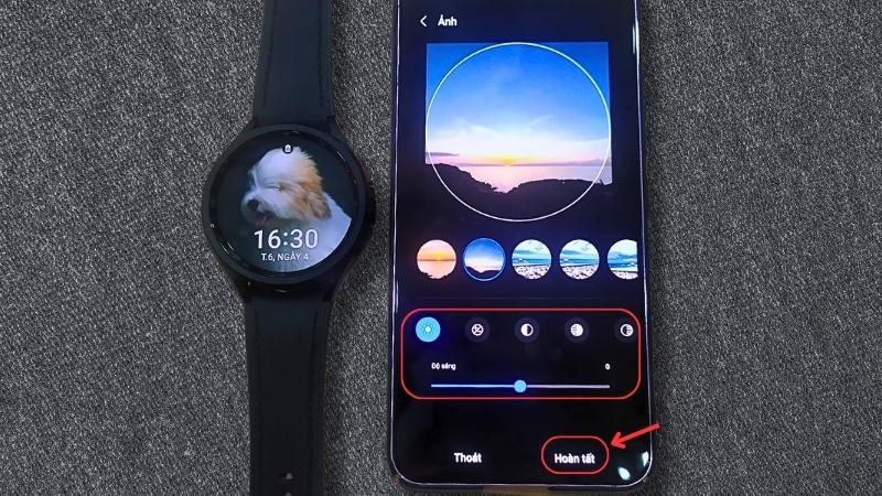 Sau khi điều chỉnh ảnh ưng &yacute; bạn h&atilde;y chọn Ho&agrave;n tất 