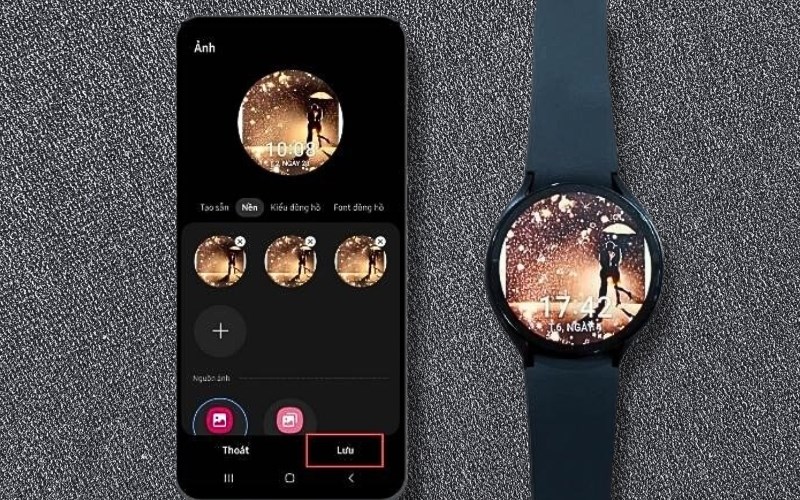 Cài đặt hình nền Galaxy Watch 6 qua điện thoại Cài đặt hình nền Galaxy Watch 6 qua điện thoại