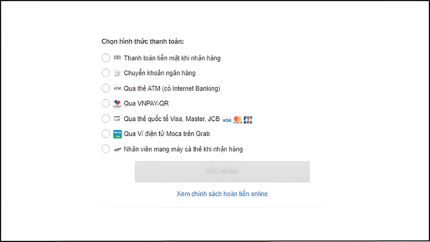 Chọn thanh to&aacute;n bằng Apple Pay