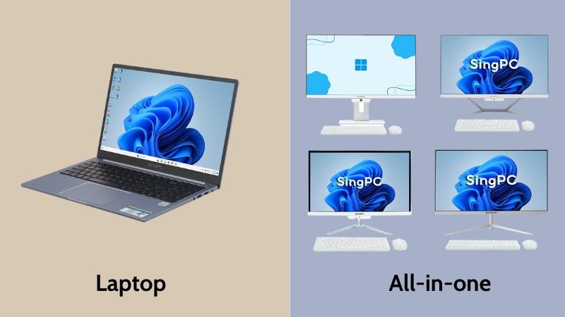 Gi&aacute; th&agrave;nh hợp l&yacute; từ laptop đến All-in-one SingPC