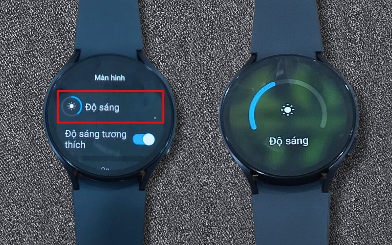 Chọn Độ s&aacute;ng v&agrave; điều chỉnh thanh độ s&aacute;ng
