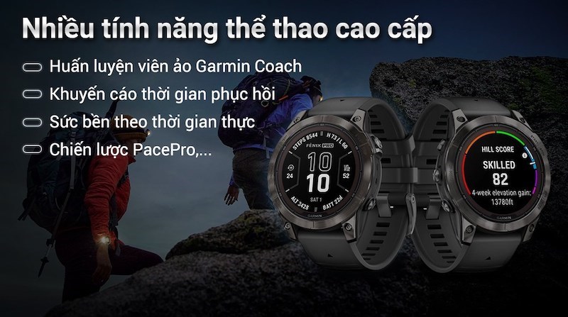 Garmin Fenix 7 Pro Solar với nhiều t&iacute;nh năng thể thao cao cấp