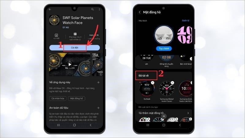 Lướt xuống v&agrave; t&igrave;m đến mục Đ&atilde; tải về 