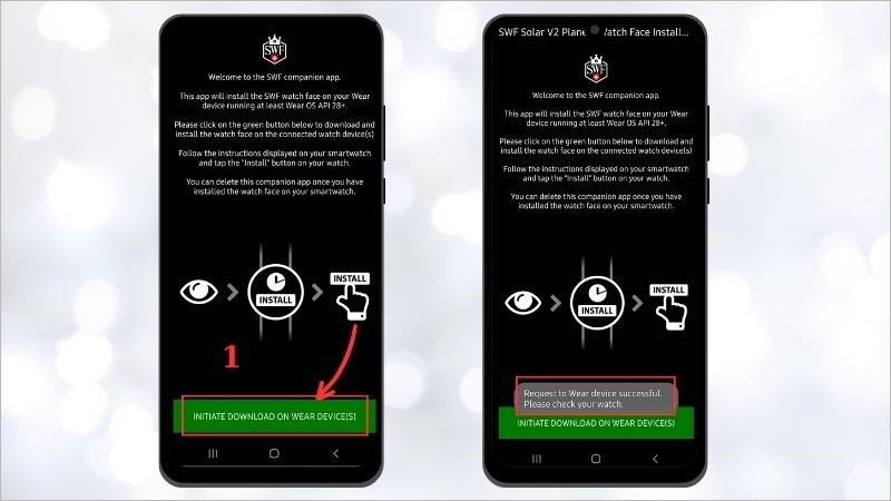 Nhấn v&agrave;o d&ograve;ng chữ m&agrave;u xanh để y&ecirc;u cầu tải về tr&ecirc;n đồng hồ 