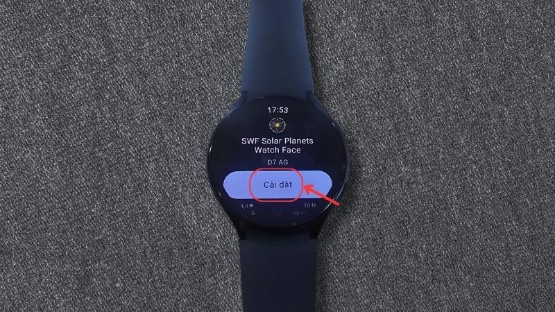 Chọn C&agrave;i đặt > Đợi hệ thống tải về 