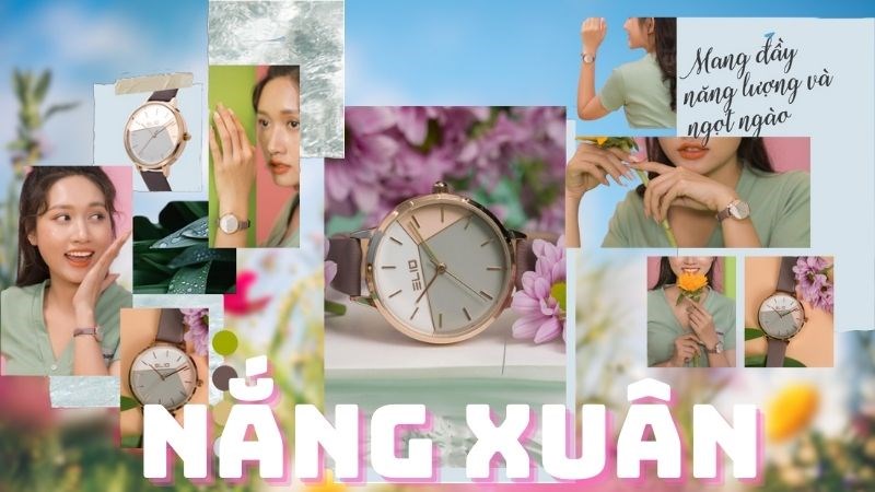 Bộ sưu tập Nắng Xu&acirc;n sở hữu những chiếc đồng hồ mang thiết kế đầy năng lượng v&agrave; ngọt ng&agrave;o