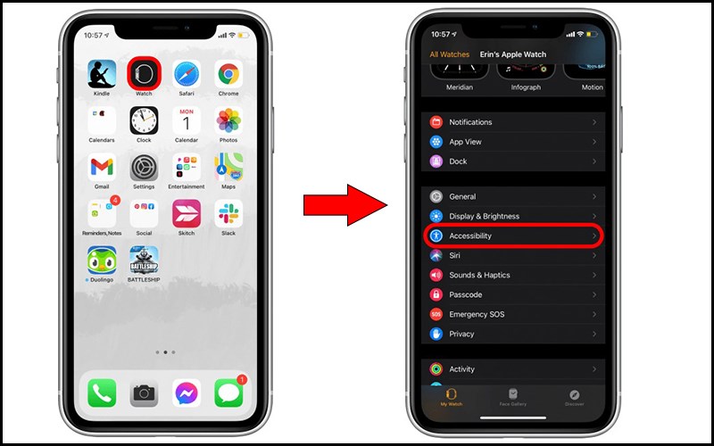 Vào mục trợ năng trên điện thoại Vào mục trợ năng trên điện thoại