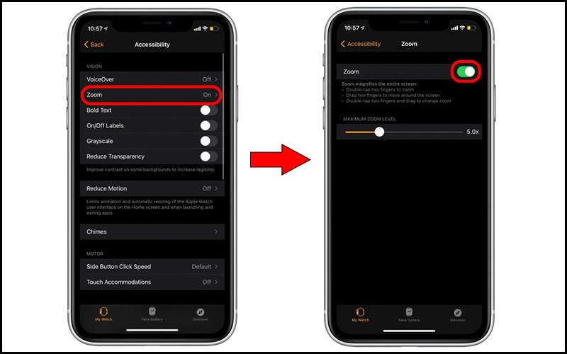 Gạt thanh màu xanh để tắt chế độ Zoom Gạt thanh màu xanh để tắt chế độ Zoom