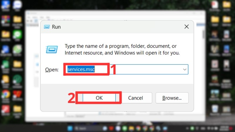 Nhấn Enter để khởi chạy lệnh 