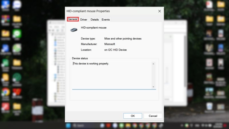Chuyển đến tab General v&agrave; chọn n&uacute;t Roll Back > Enter v&agrave; tu&acirc;n theo hướng dẫn tiếp theo