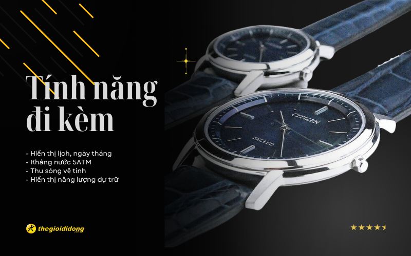 C&aacute;c t&iacute;nh năng đi k&egrave;m của đồng hồ Citizen Exceed