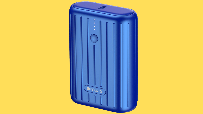 Sạc dự ph&ograve;ng Mazer c&oacute; đ&egrave;n hiện dung lượng pin của sạc 