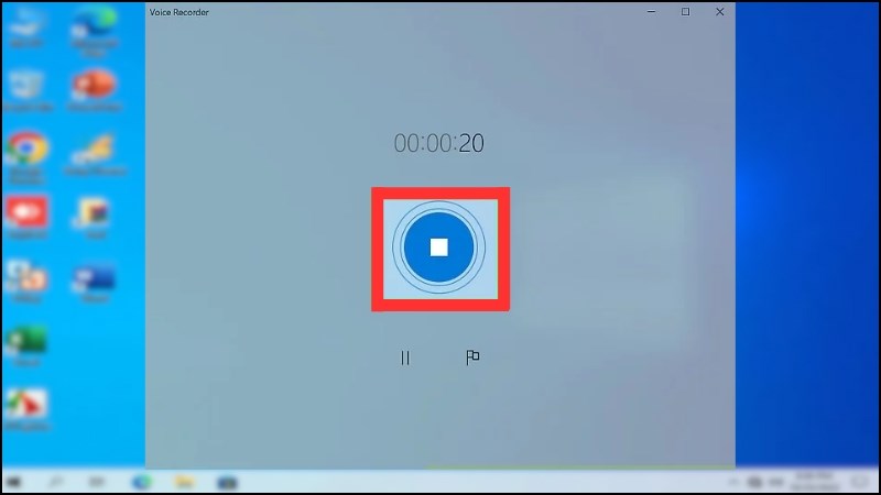 Nhấp N&uacute;t dừng khi ho&agrave;n tất ghi &acirc;m