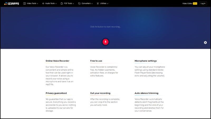 Online Voice Recorder l&agrave; trang web ghi &acirc;m đa năng