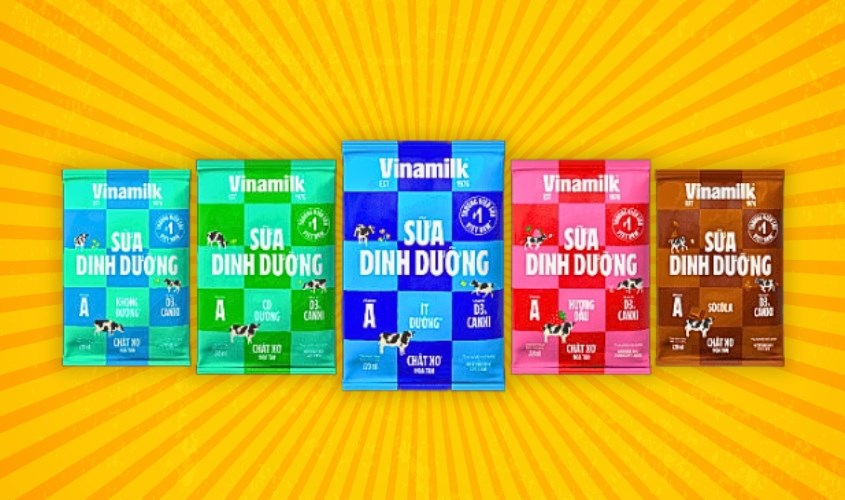 Sữa tươi dinh dưỡng tiệt trùng Vinamilk dạng bịch Sữa tươi dinh dưỡng tiệt trùng Vinamilk dạng bịch