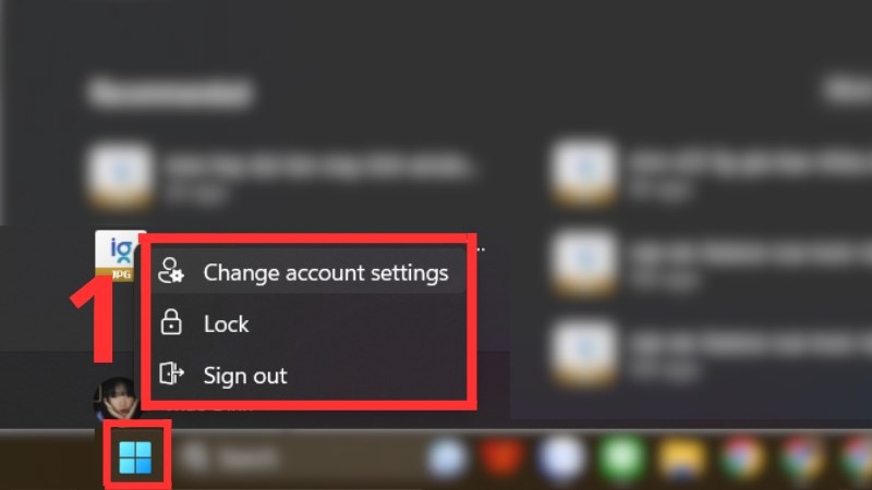 Chọn Change your account name để điều chỉnh tên người dùng trên Windows 11