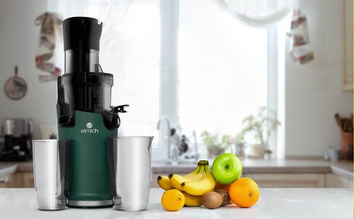 Máy ép trái cây Elmich chất liệu inox 304 chống oxy hóa tốt