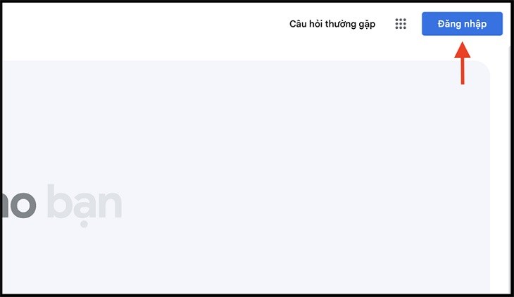 Bấm vào nút đăng nhập trên Google Bard