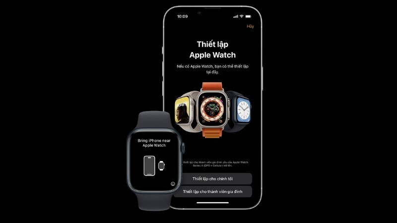 Để 2 thiết bị Apple Watch và iPhone gần nhau rồi kích hoạt Start Pairing để tiến hành ghép đôi