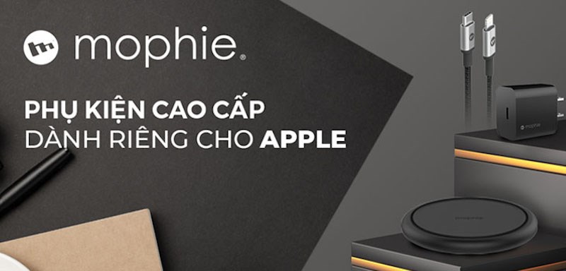 Thương hiệu phụ kiện Mophie đến từ Mỹ