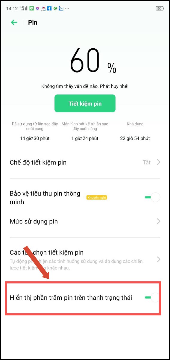 Cuối c&ugrave;ng, gạt thanh ngang sang b&ecirc;n phải để k&iacute;ch hoạt chế độ