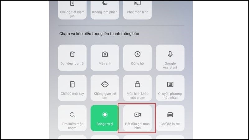 T&igrave;m v&agrave; chọn biểu tượng m&aacute;y quay