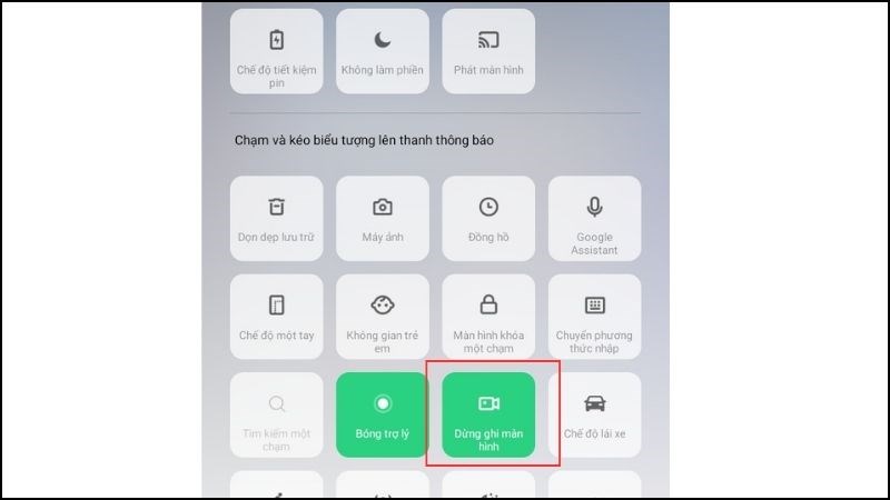 Nhấn 1 lần nữa v&agrave;o biểu tượng m&aacute;y quay để dừng ghi m&agrave;n h&igrave;nh