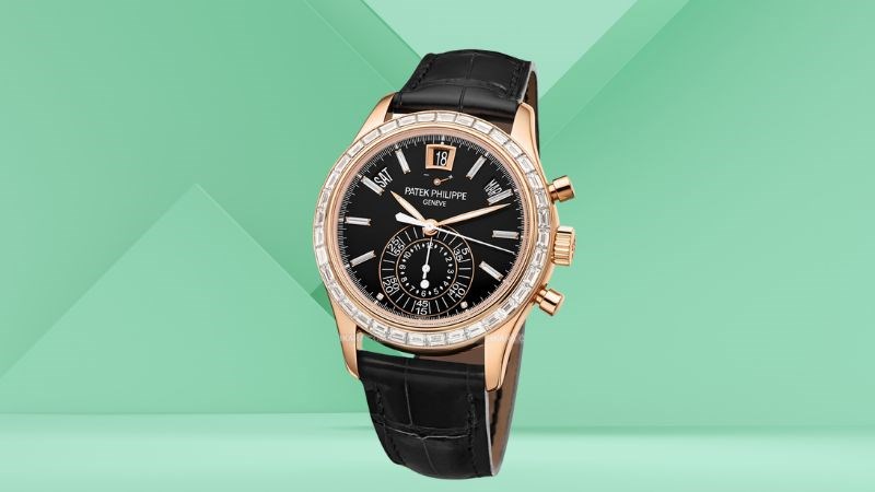 Patek Philippe Complications 5961R được đính 36 viên kim cương hình ống