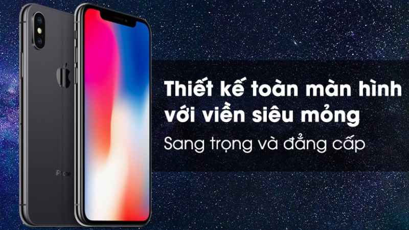 iPhone X có viền màn hình siêu mỏng