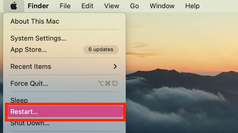 Cách khởi động lại MacBook để sửa lỗi kết nối mạng