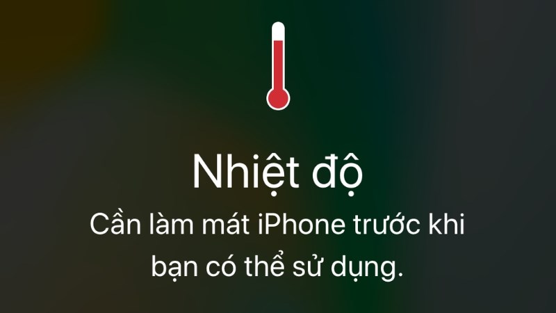 Ngưng sử dụng nếu điện thoại bạn qu&aacute; n&oacute;ng