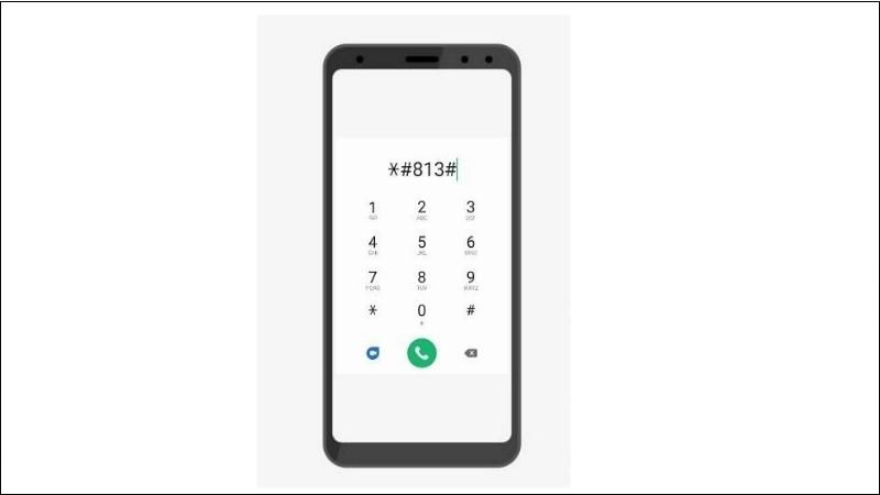 H&atilde;y nhấn chọn cuộc gọi khẩn cấp v&agrave; g&otilde; *#813# hoặc *#812# t&ugrave;y v&agrave;o loại m&aacute;y của bạn