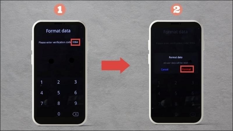  Tiến h&agrave;nh nhập m&atilde; code v&agrave; nhấn chọn Format